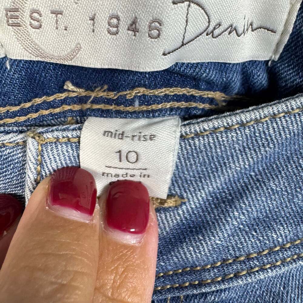 C Est. 1946 Jeans Womens Adult Size 10 Blue Denim Curvy Stretch - Picture 6 of 7